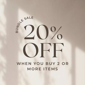 20% off when you buy 2+ items